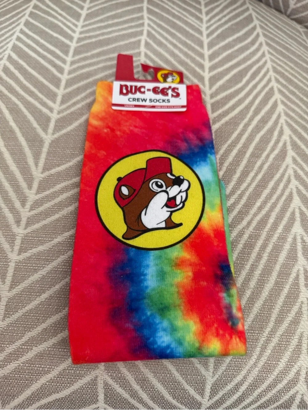 Buc-ee's Tie-Dye Crew Socks - Multicolor